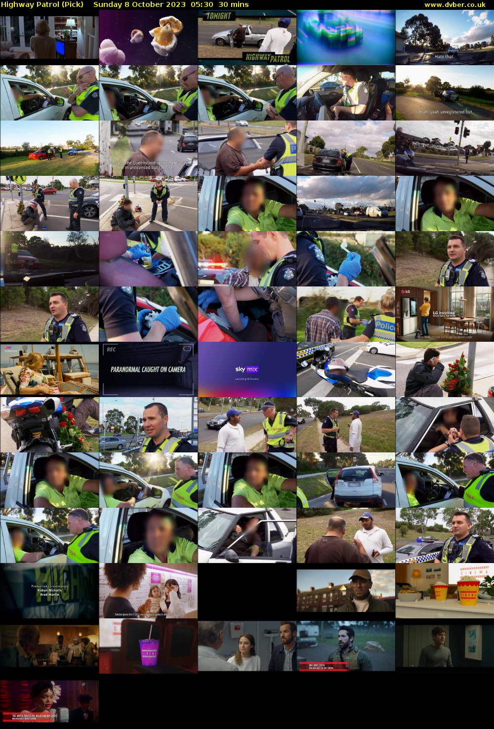 Highway Patrol (Pick) Sunday 8 October 2023 05:30 - 06:00