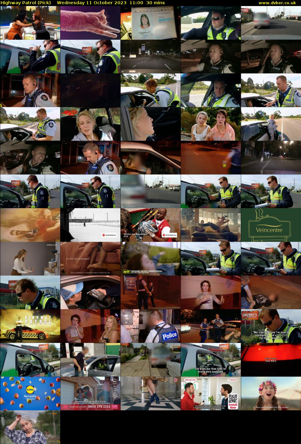 Highway Patrol (Pick) Wednesday 11 October 2023 11:00 - 11:30