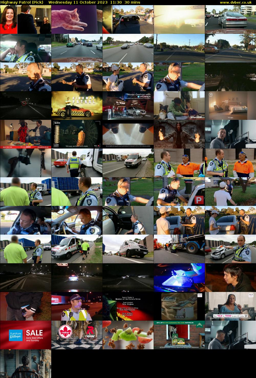 Highway Patrol (Pick) Wednesday 11 October 2023 11:30 - 12:00
