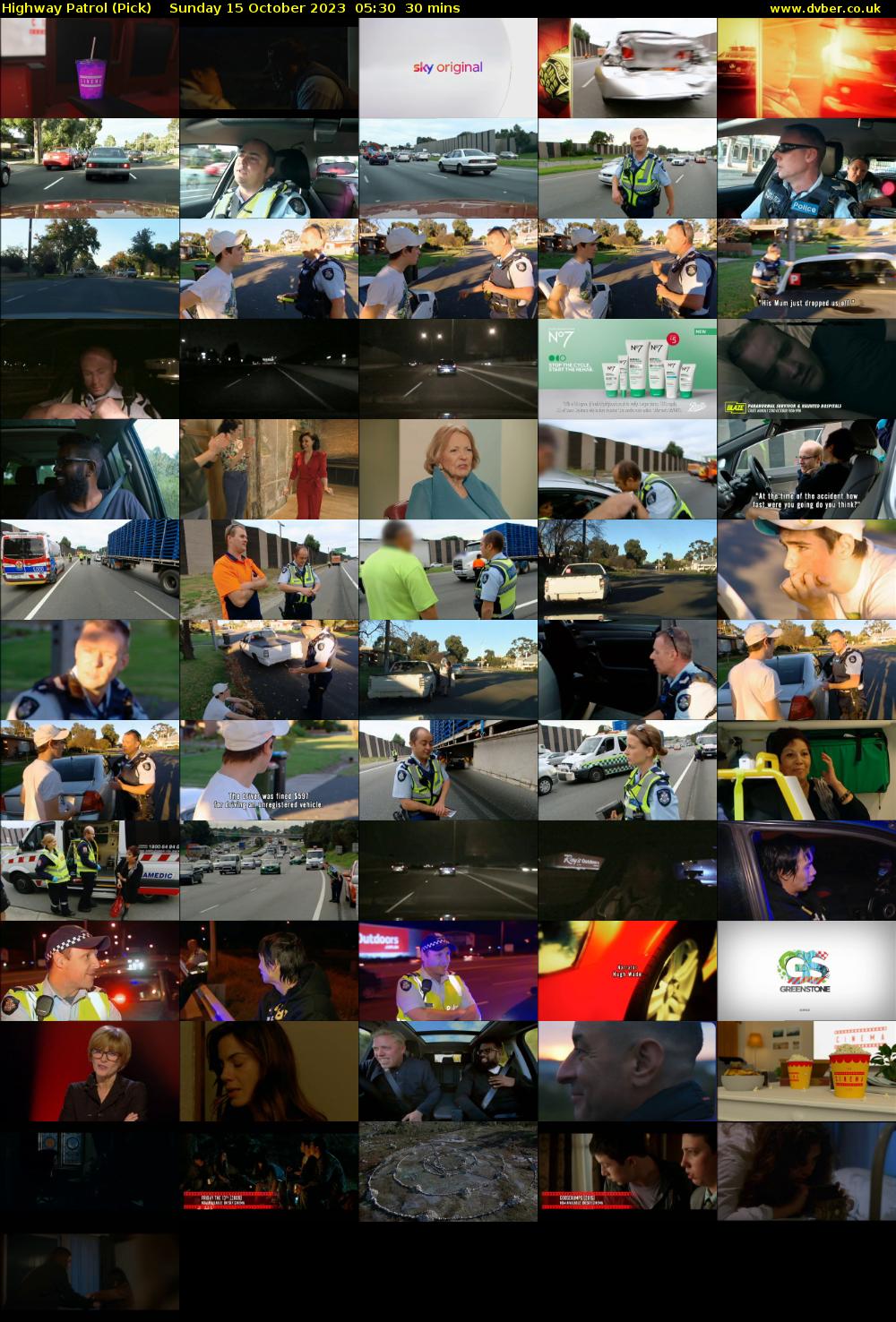 Highway Patrol (Pick) Sunday 15 October 2023 05:30 - 06:00