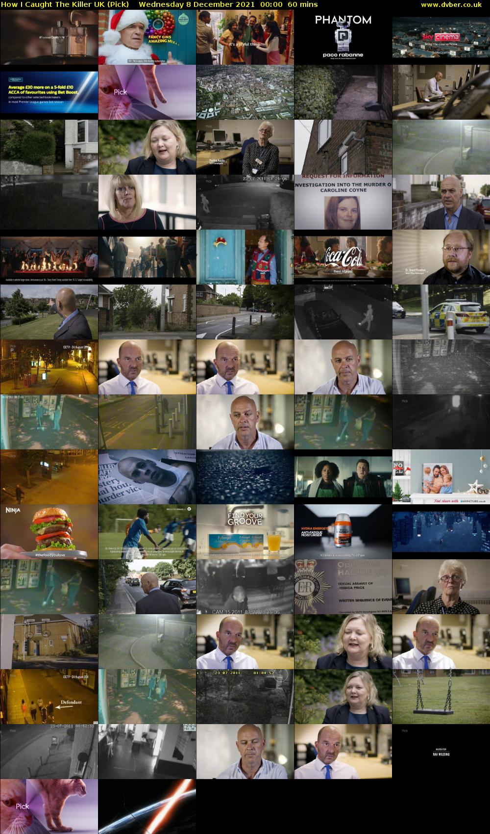How I Caught The Killer UK (Pick) Wednesday 8 December 2021 00:00 - 01:00
