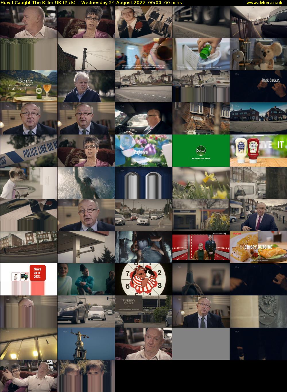 How I Caught The Killer UK (Pick) Wednesday 24 August 2022 00:00 - 01:00