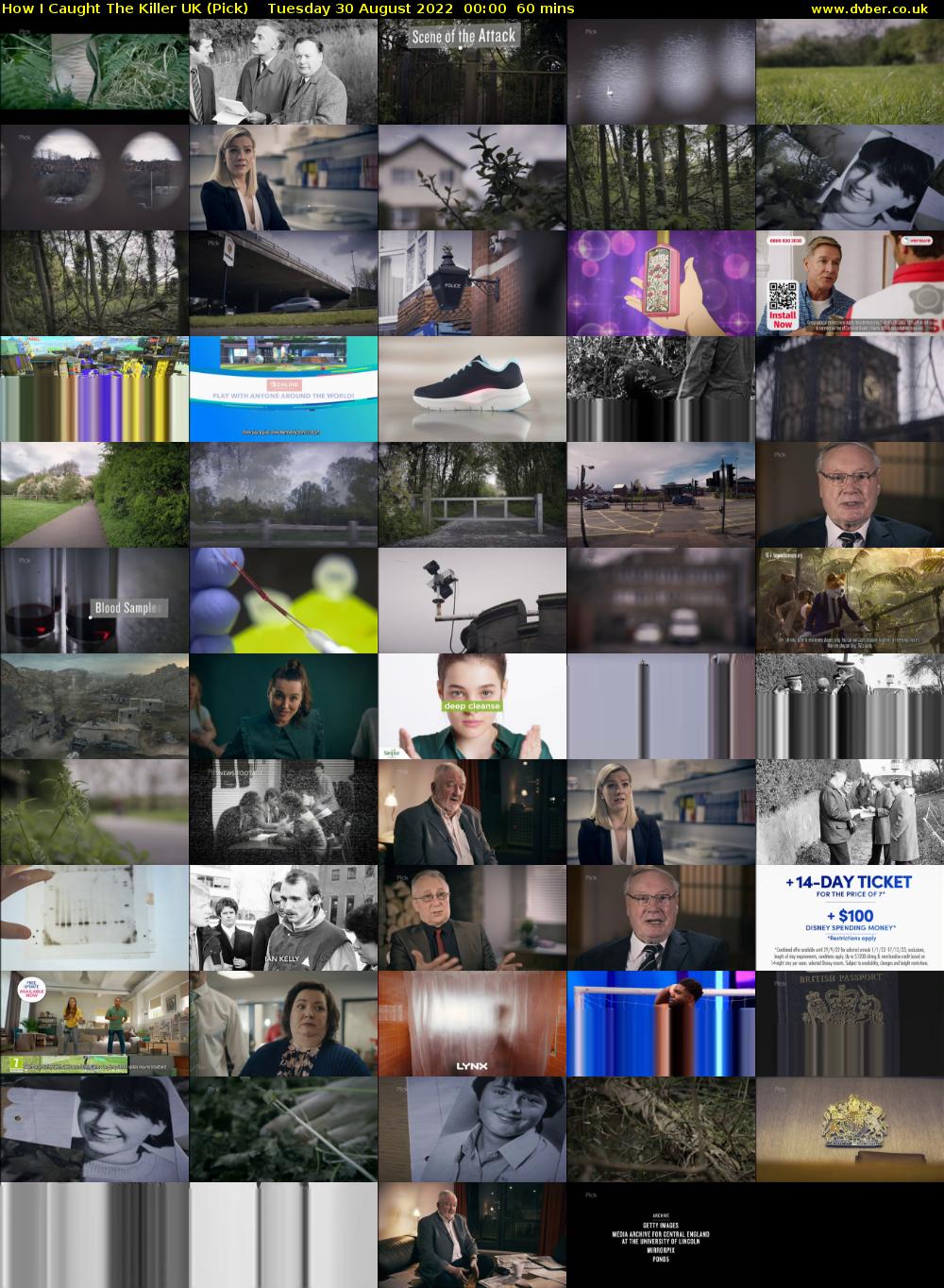 How I Caught The Killer UK (Pick) Tuesday 30 August 2022 00:00 - 01:00