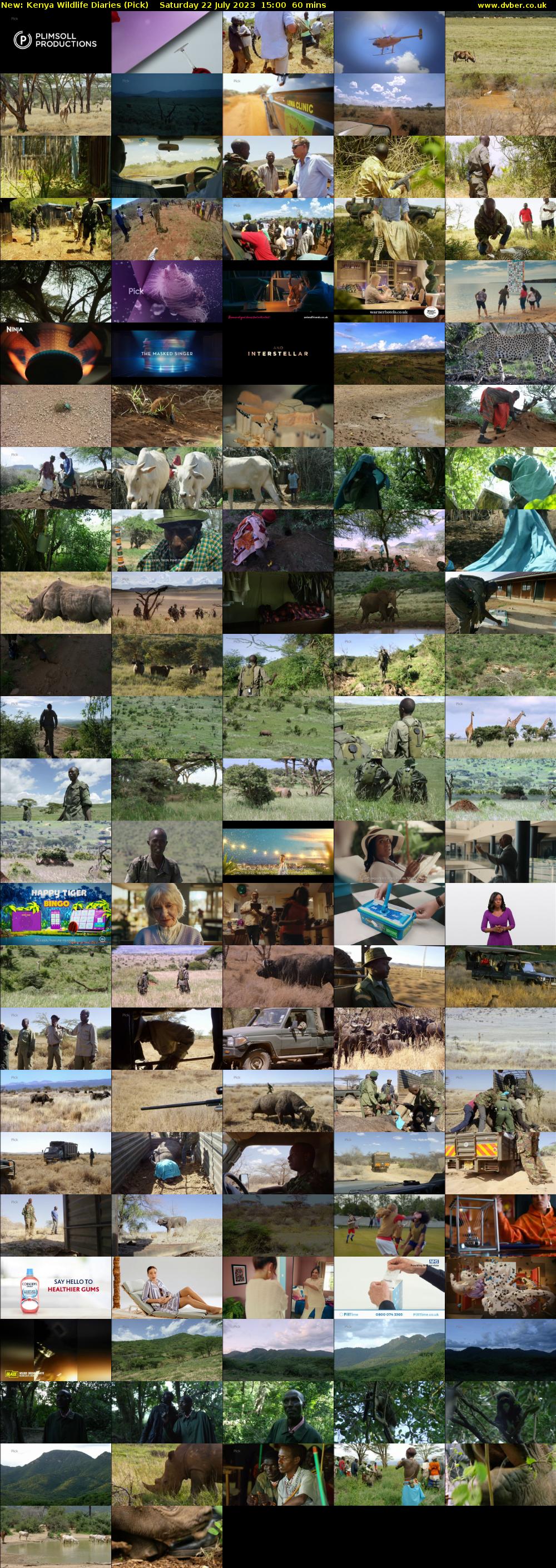 Kenya Wildlife Diaries (Pick) Saturday 22 July 2023 15:00 - 16:00