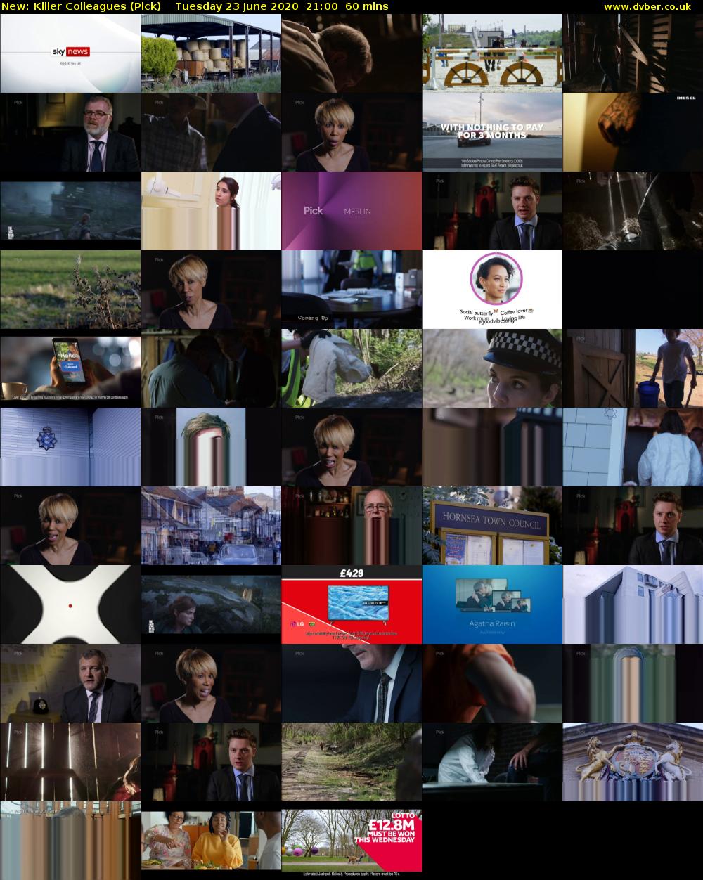 Killer Colleagues (Pick) Tuesday 23 June 2020 21:00 - 22:00