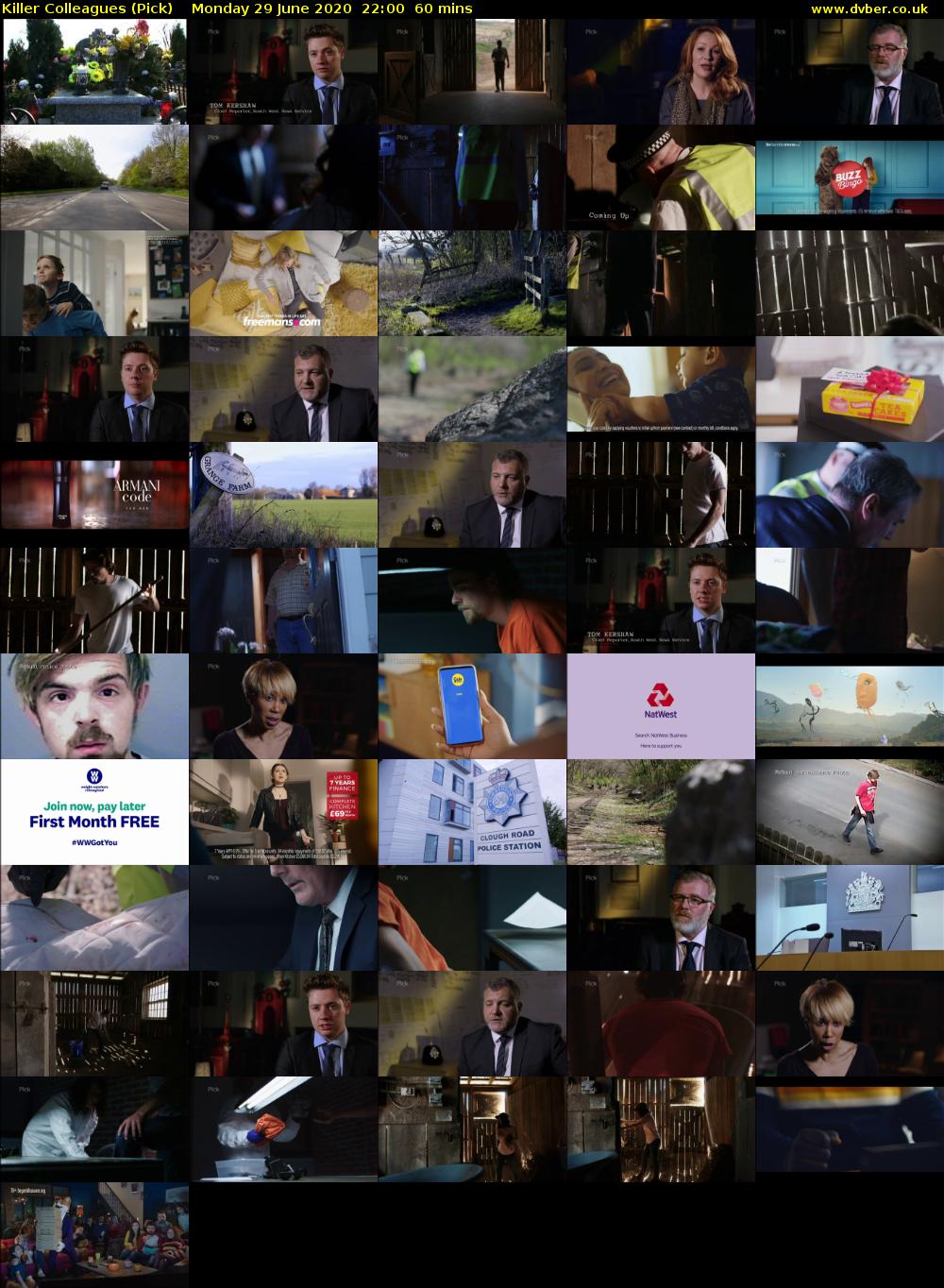 Killer Colleagues (Pick) Monday 29 June 2020 22:00 - 23:00
