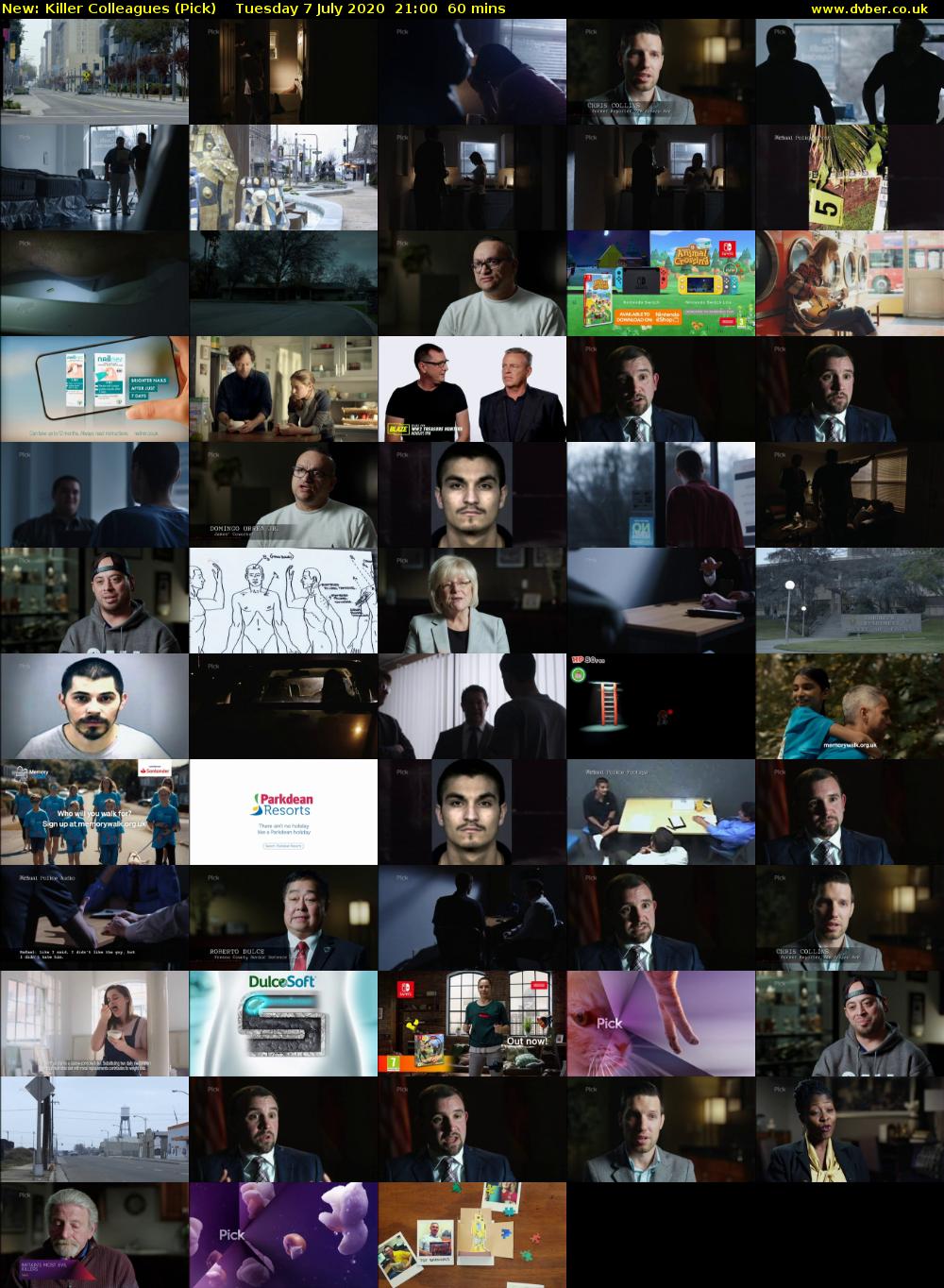 Killer Colleagues (Pick) Tuesday 7 July 2020 21:00 - 22:00