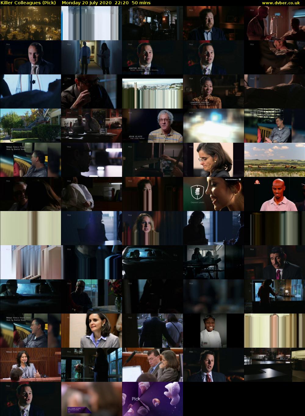Killer Colleagues (Pick) Monday 20 July 2020 22:20 - 23:10