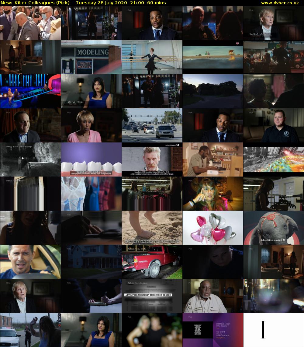 Killer Colleagues (Pick) Tuesday 28 July 2020 21:00 - 22:00