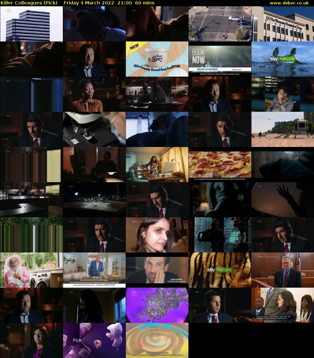 Killer Colleagues (Pick) Friday 4 March 2022 21:00 - 22:00