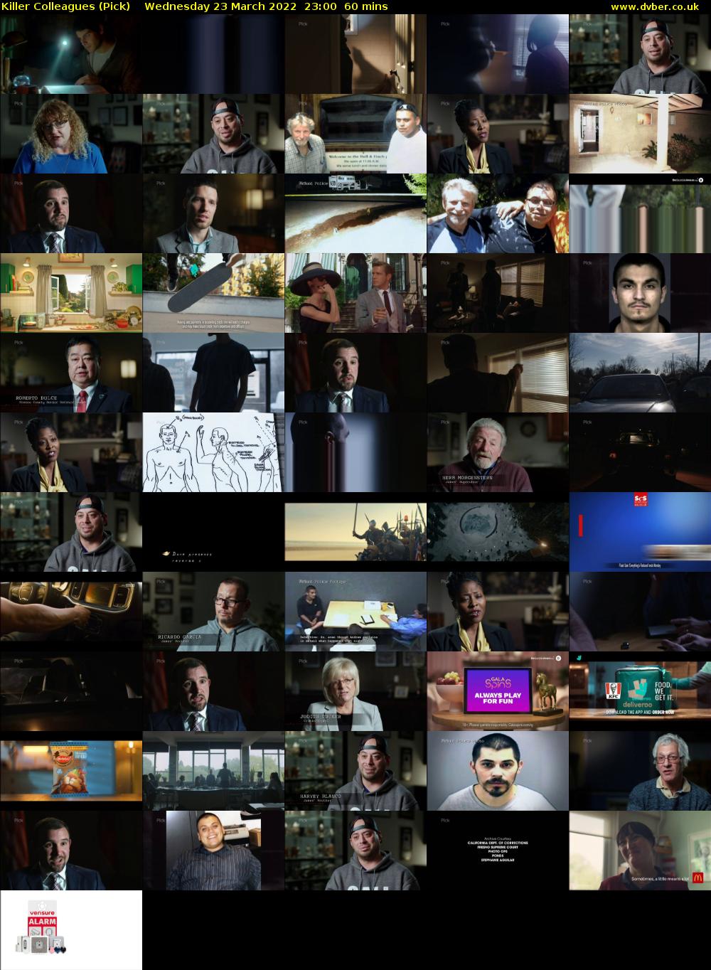 Killer Colleagues (Pick) Wednesday 23 March 2022 23:00 - 00:00
