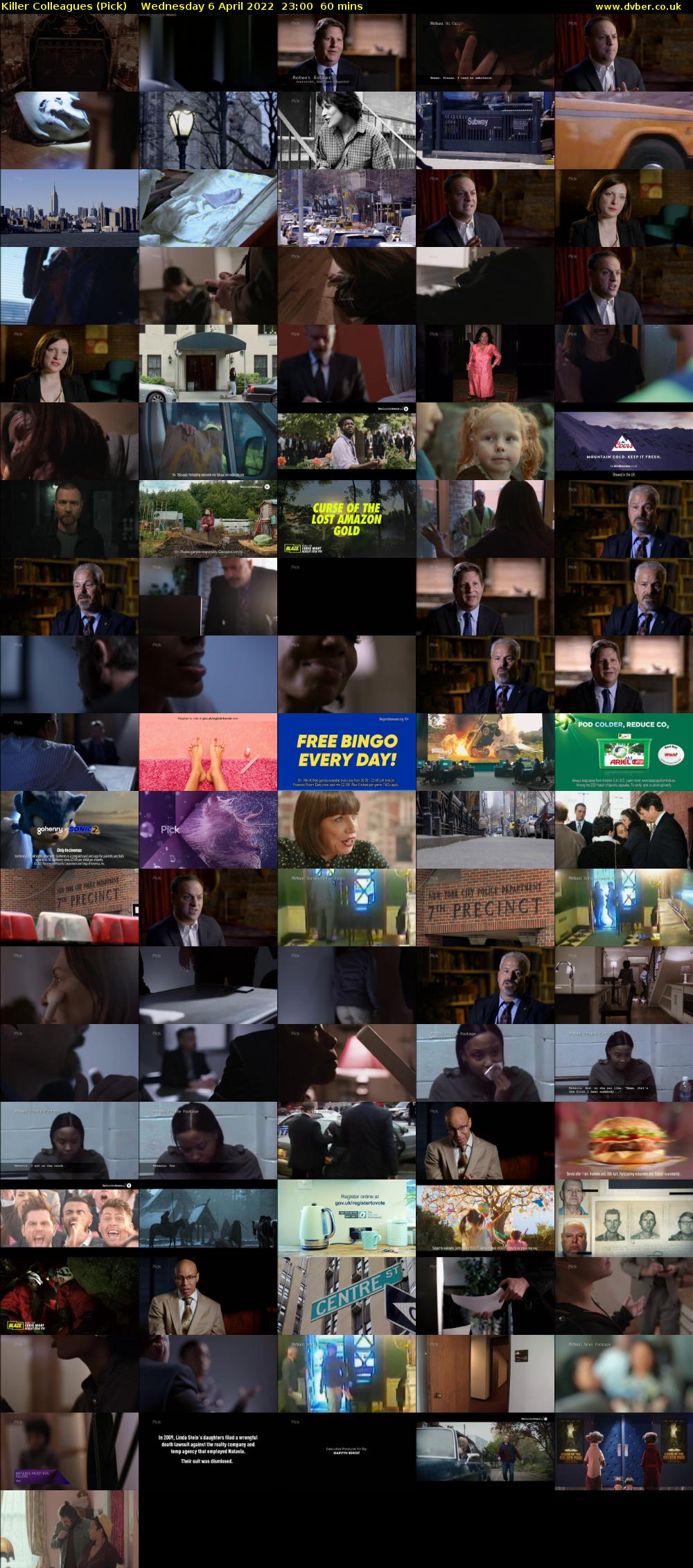 Killer Colleagues (Pick) Wednesday 6 April 2022 23:00 - 00:00