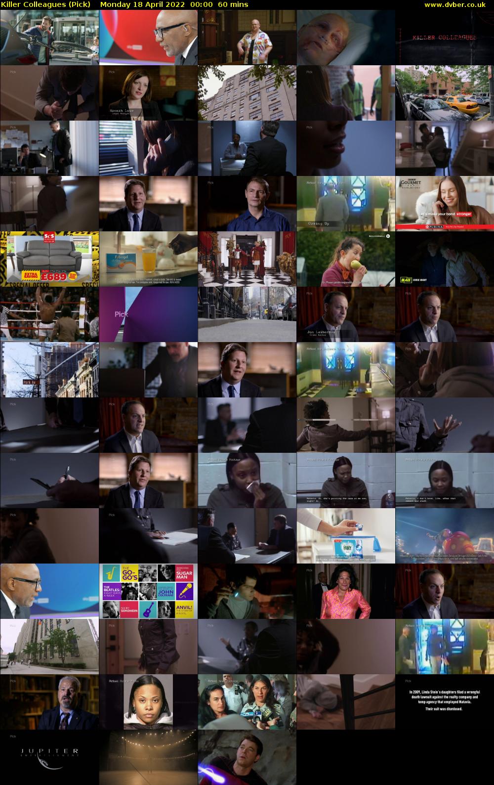 Killer Colleagues (Pick) Monday 18 April 2022 00:00 - 01:00