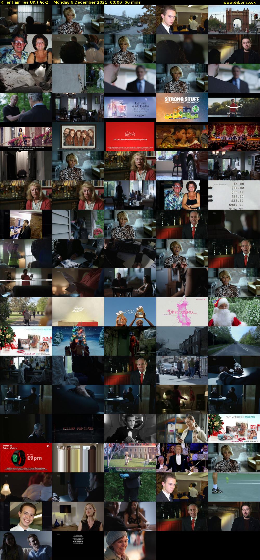 Killer Families UK (Pick) Monday 6 December 2021 00:00 - 01:00
