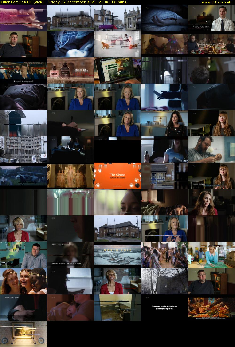 Killer Families UK (Pick) Friday 17 December 2021 21:00 - 22:00