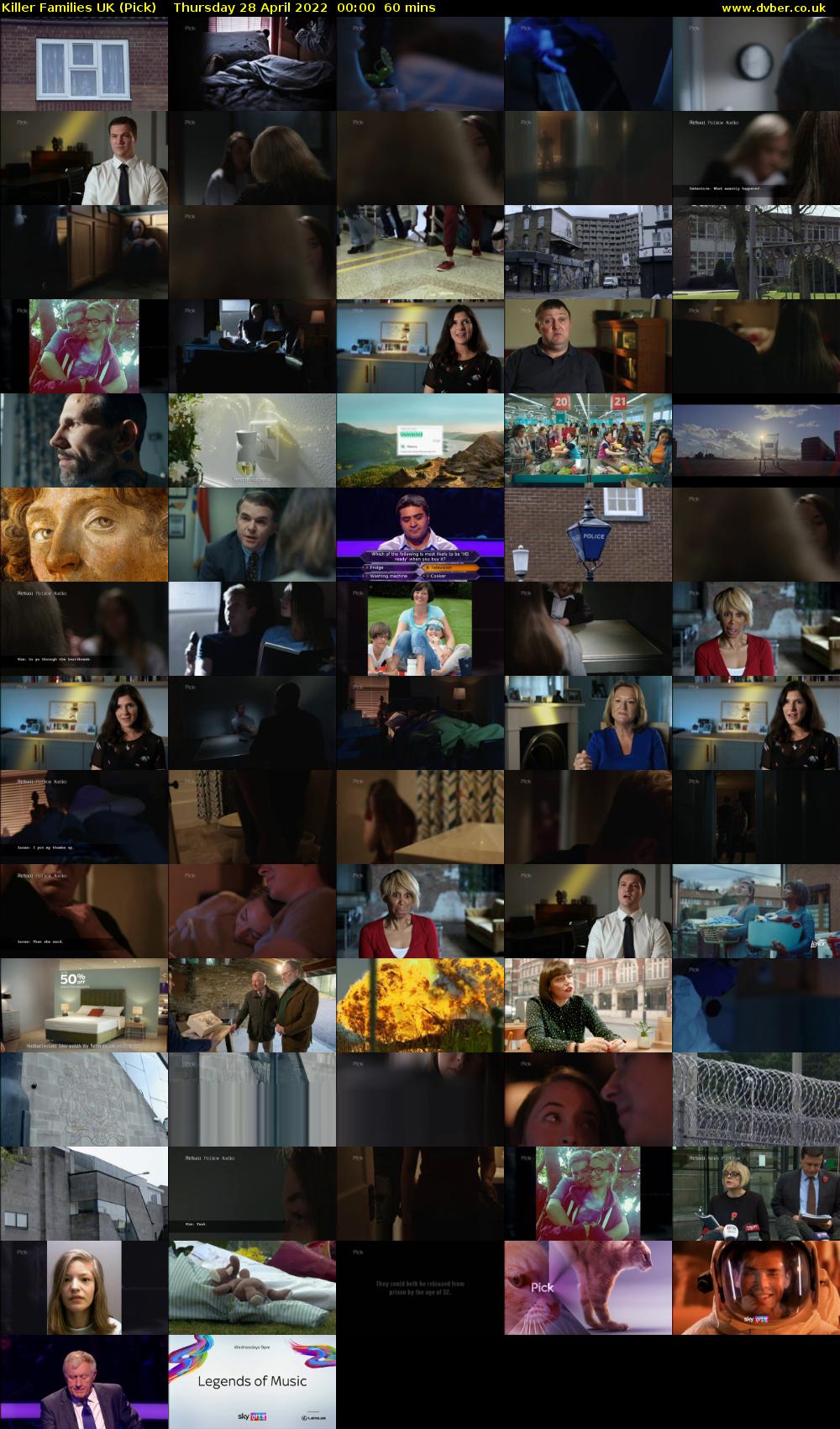 Killer Families UK (Pick) Thursday 28 April 2022 00:00 - 01:00