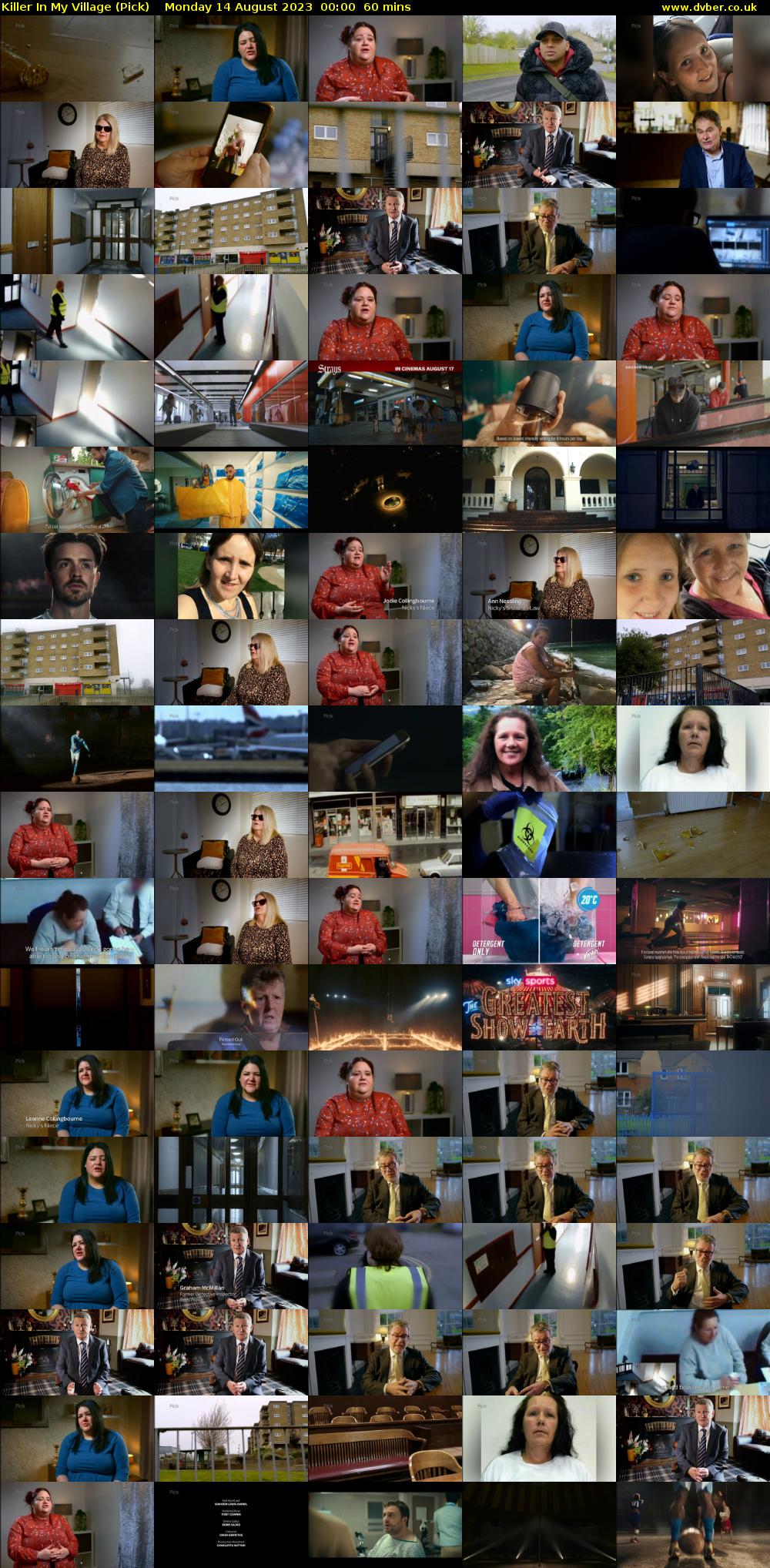 Killer In My Village (Pick) Monday 14 August 2023 00:00 - 01:00
