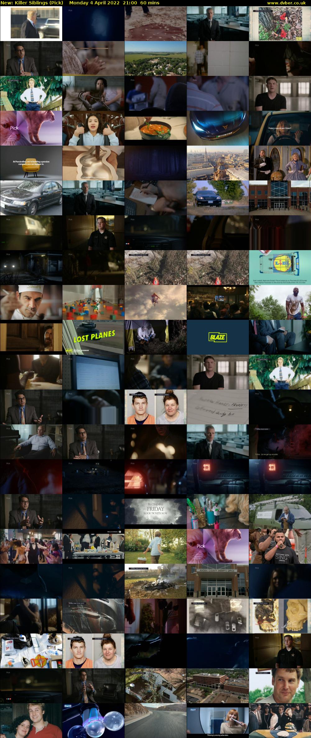 Killer Siblings (Pick) Monday 4 April 2022 21:00 - 22:00