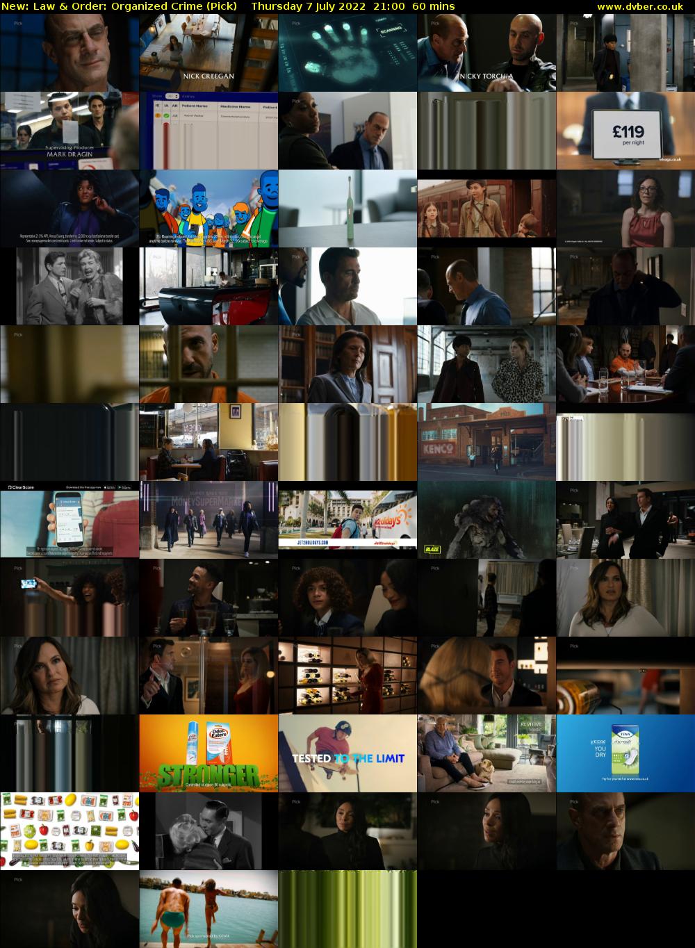 Law & Order: Organized Crime (Pick) Thursday 7 July 2022 21:00 - 22:00