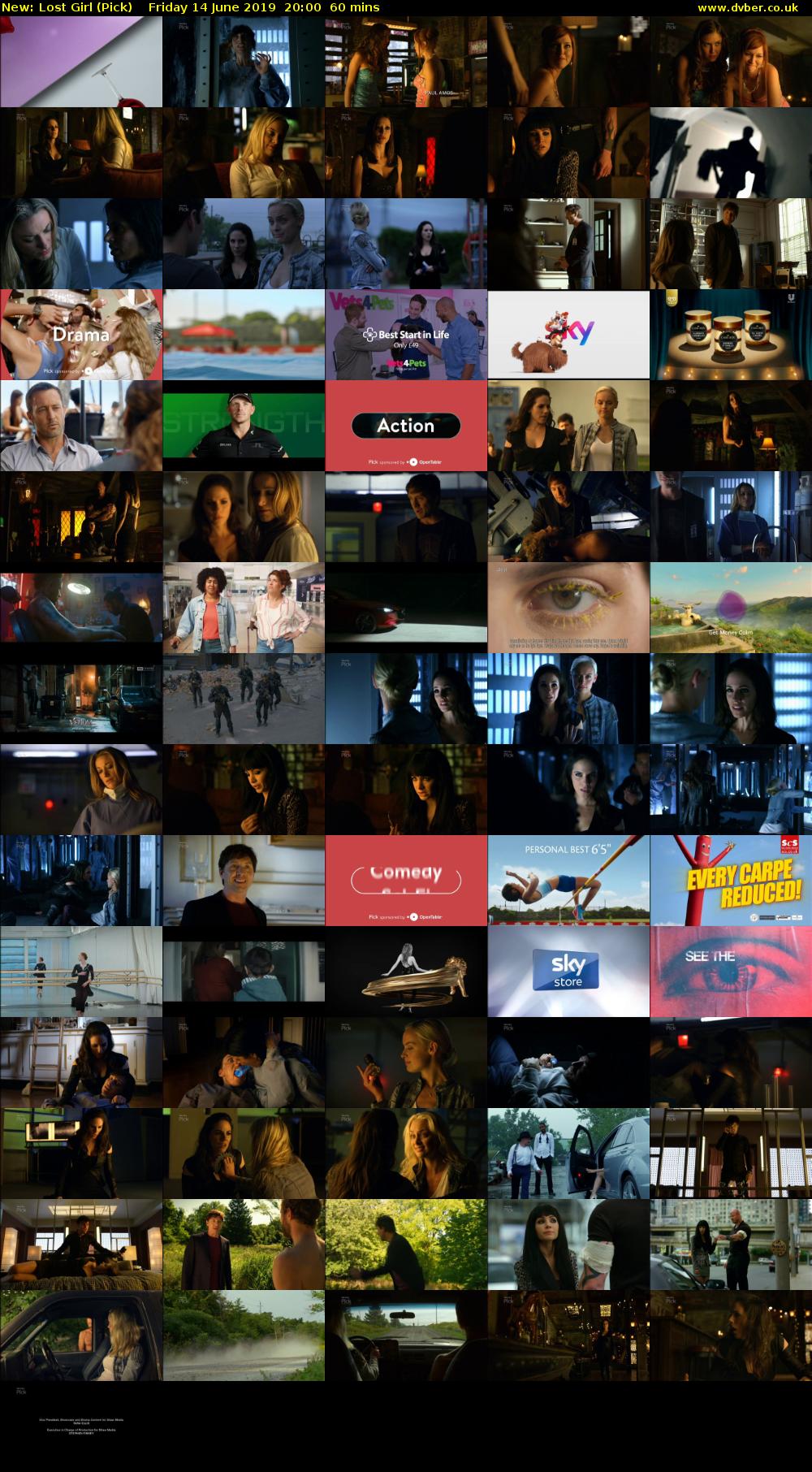 Lost Girl (Pick) Friday 14 June 2019 20:00 - 21:00