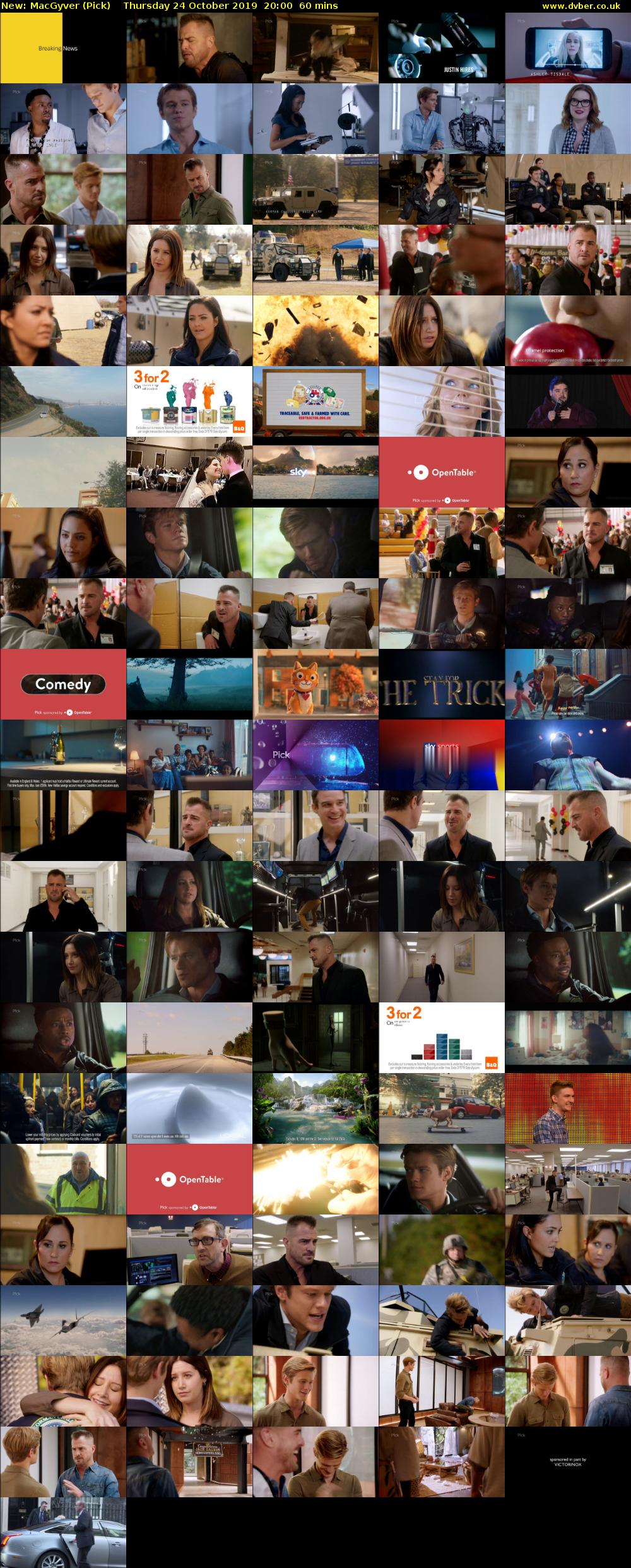 MacGyver (Pick) Thursday 24 October 2019 20:00 - 21:00