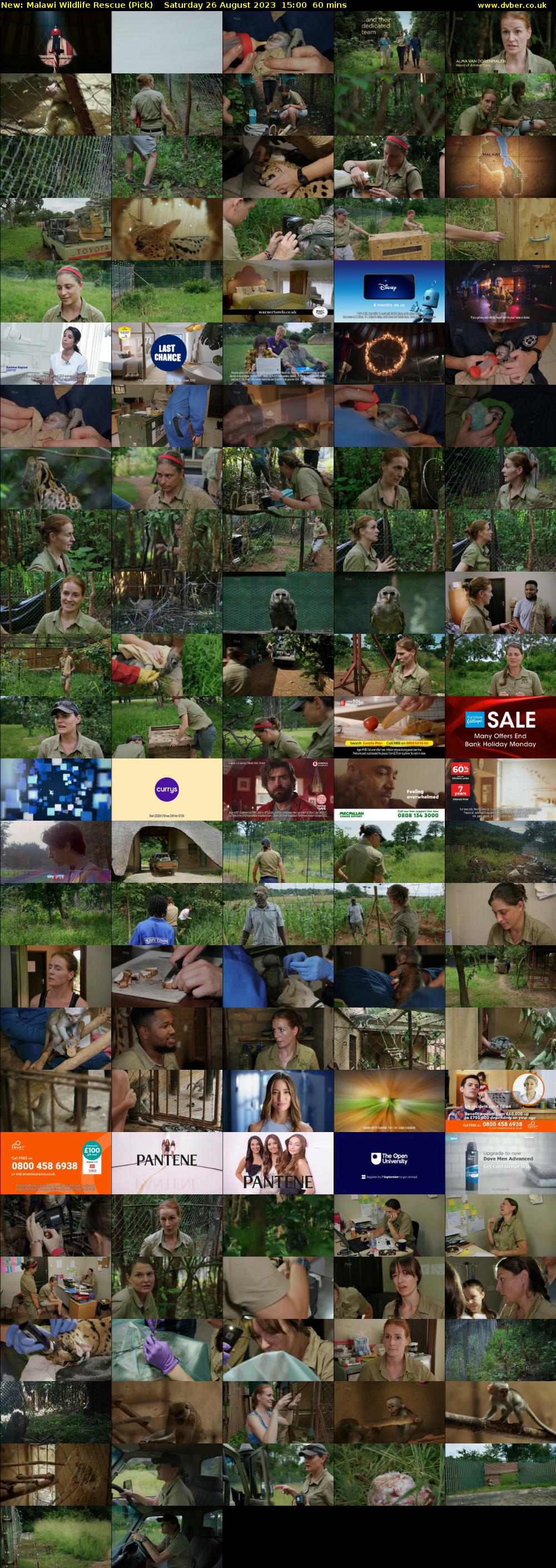 Malawi Wildlife Rescue (Pick) Saturday 26 August 2023 15:00 - 16:00