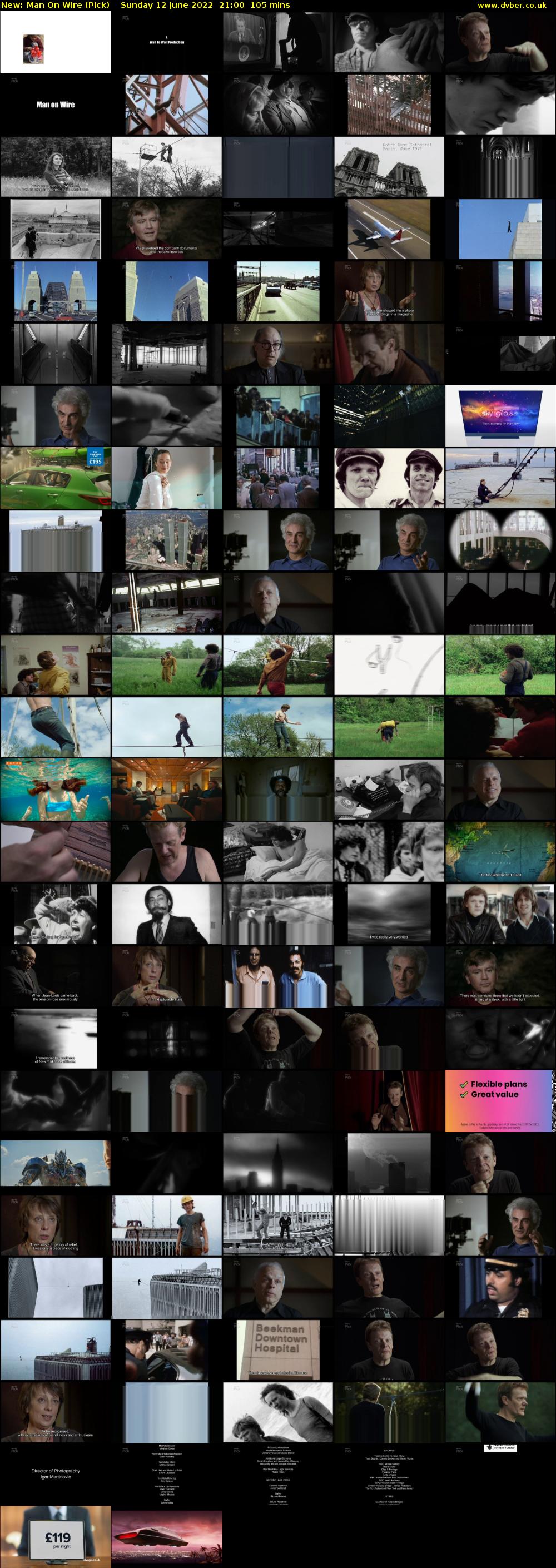 Man On Wire (Pick) Sunday 12 June 2022 21:00 - 22:45
