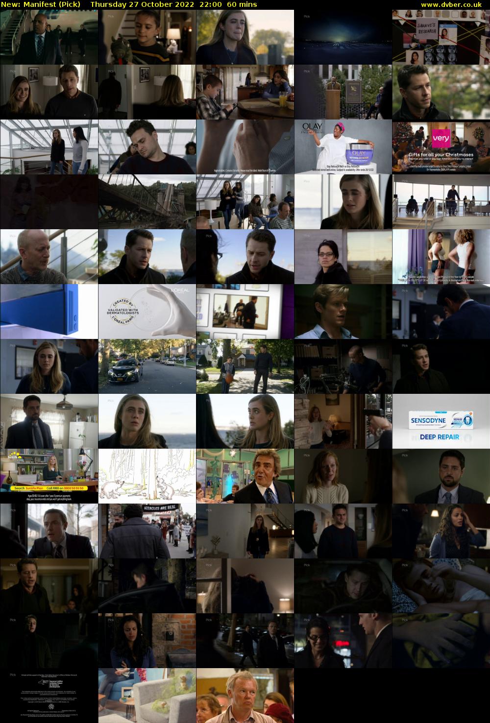 Manifest (Pick) Thursday 27 October 2022 22:00 - 23:00
