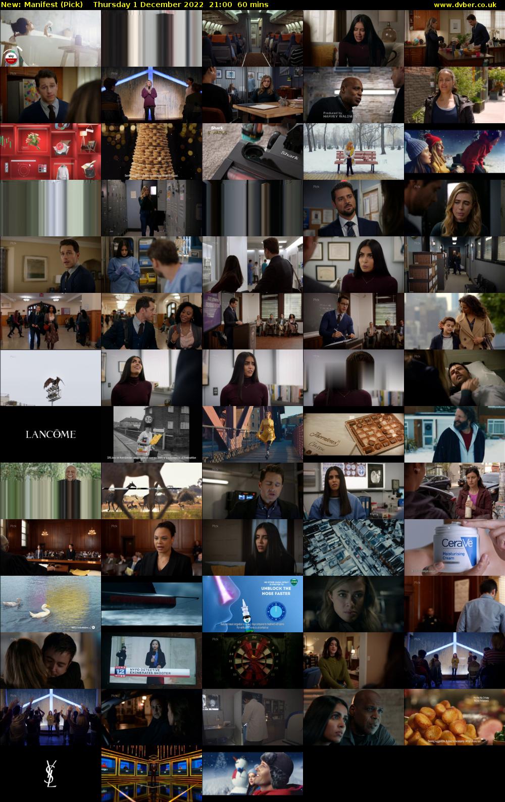 Manifest (Pick) Thursday 1 December 2022 21:00 - 22:00