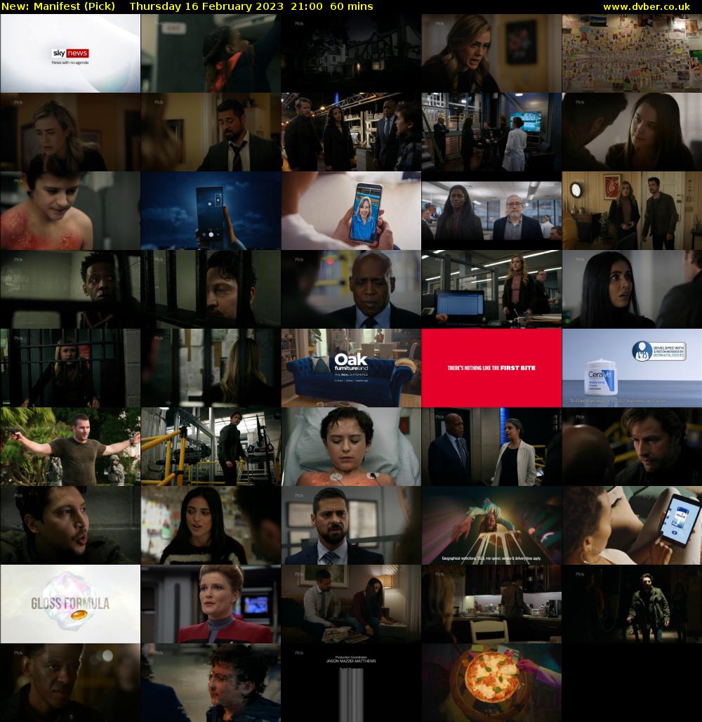 Manifest (Pick) Thursday 16 February 2023 21:00 - 22:00