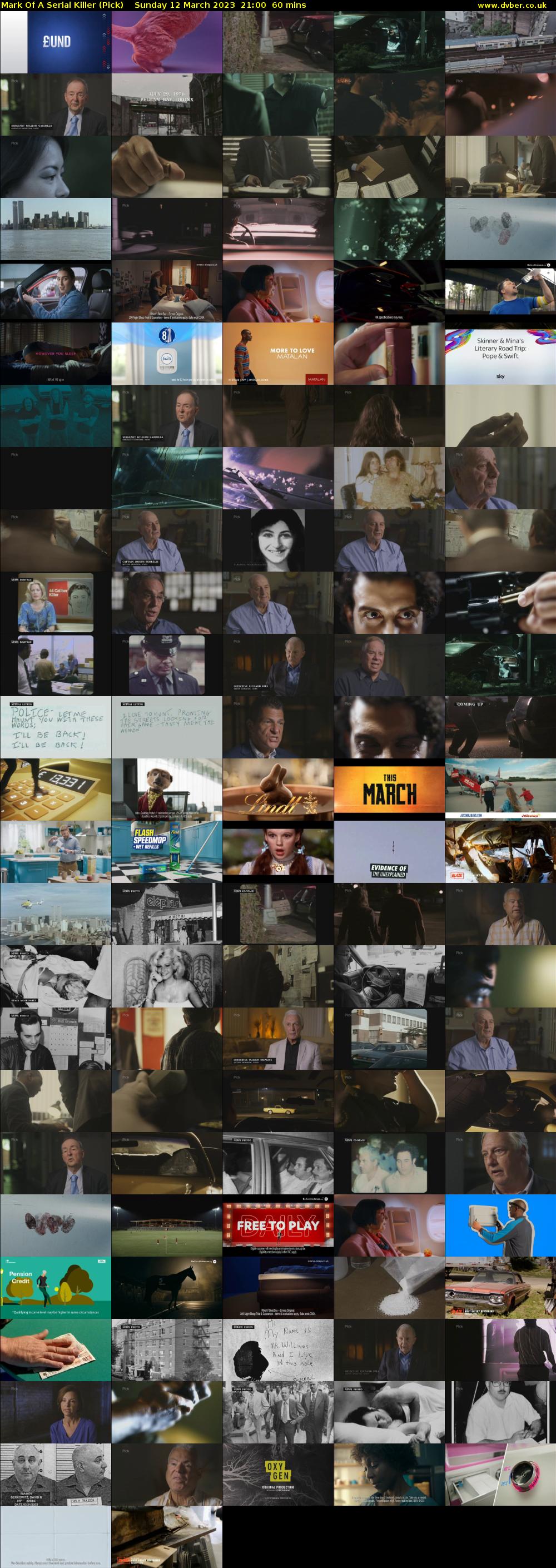 Mark Of A Serial Killer (Pick) Sunday 12 March 2023 21:00 - 22:00