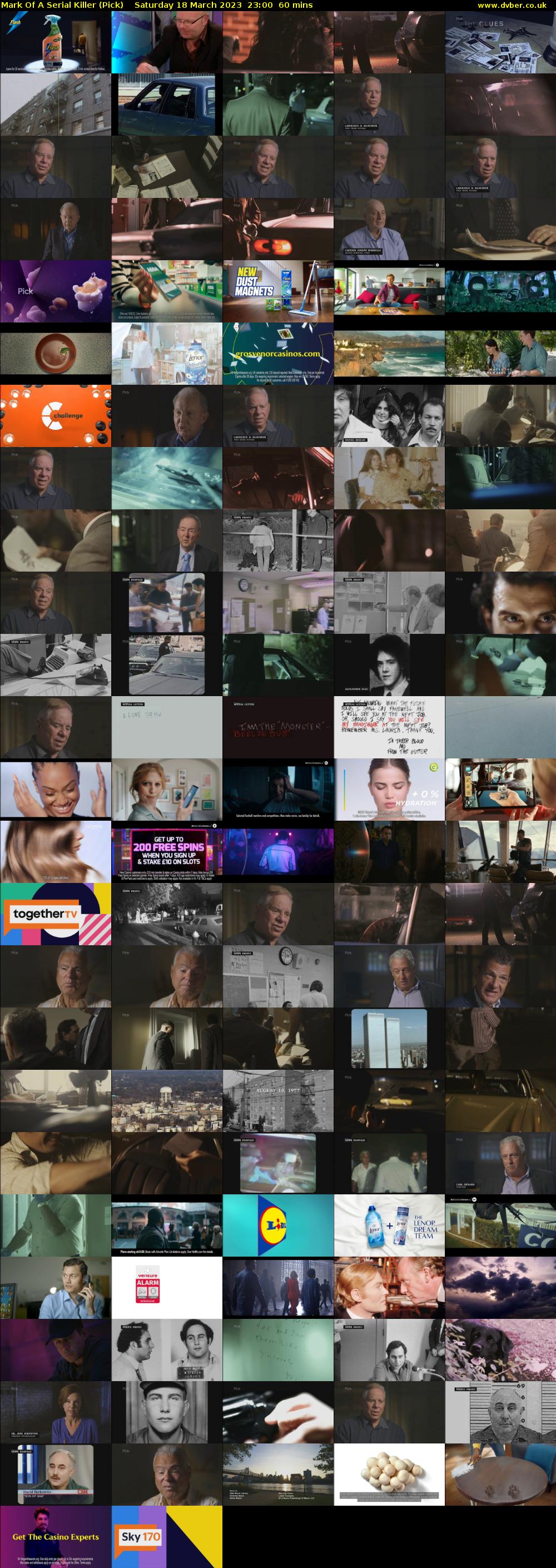 Mark Of A Serial Killer (Pick) Saturday 18 March 2023 23:00 - 00:00