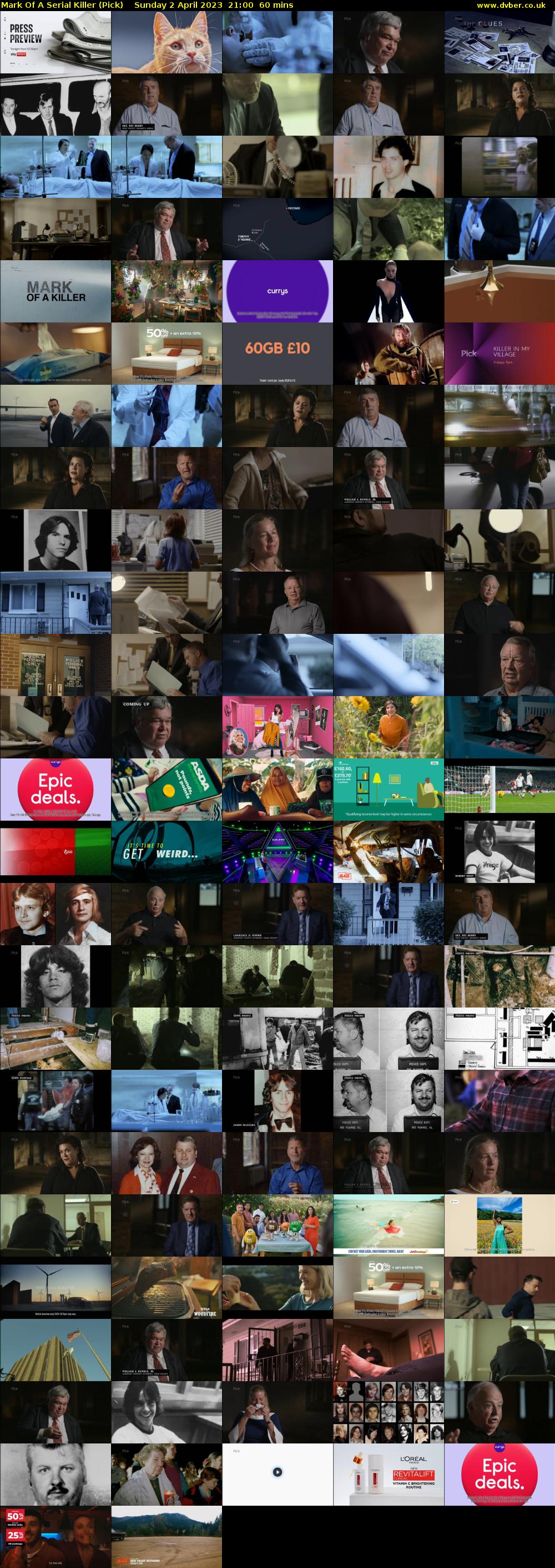 Mark Of A Serial Killer (Pick) Sunday 2 April 2023 21:00 - 22:00