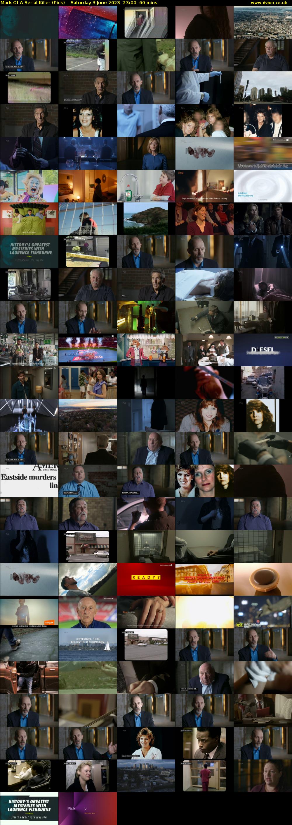 Mark Of A Serial Killer (Pick) Saturday 3 June 2023 23:00 - 00:00