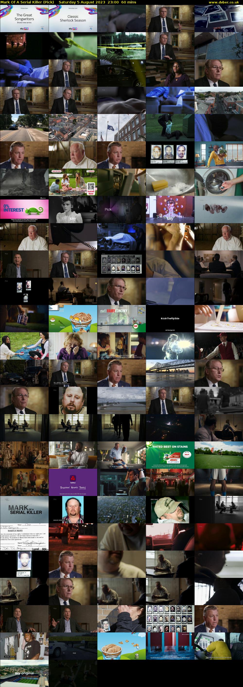 Mark Of A Serial Killer (Pick) Saturday 5 August 2023 23:00 - 00:00