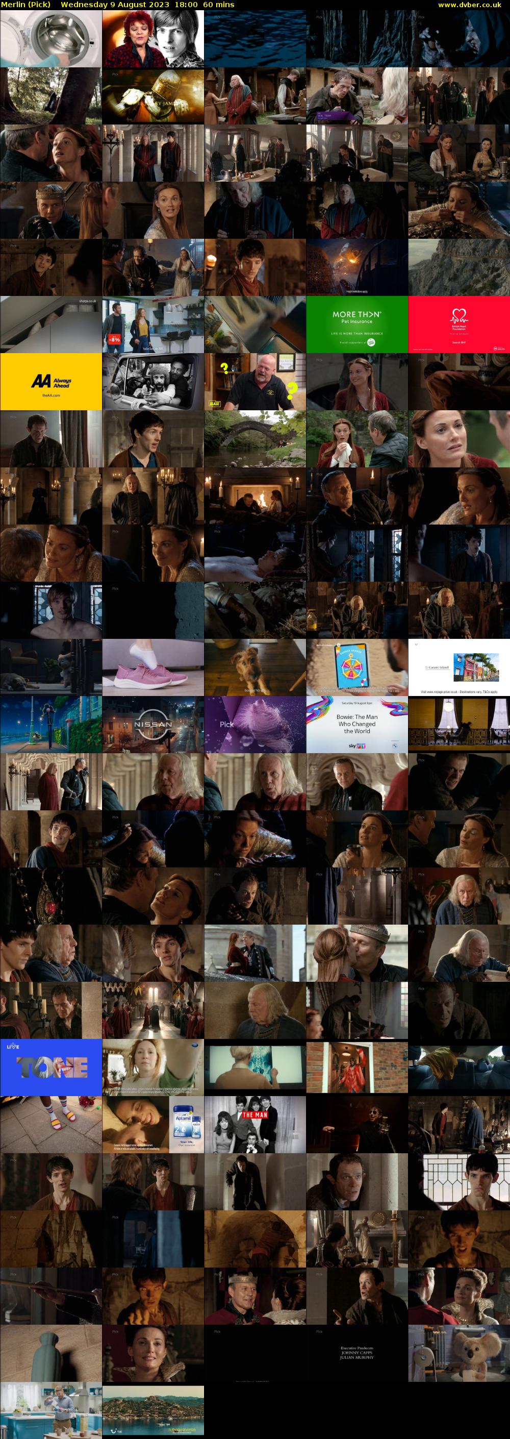 Merlin (Pick) Wednesday 9 August 2023 18:00 - 19:00