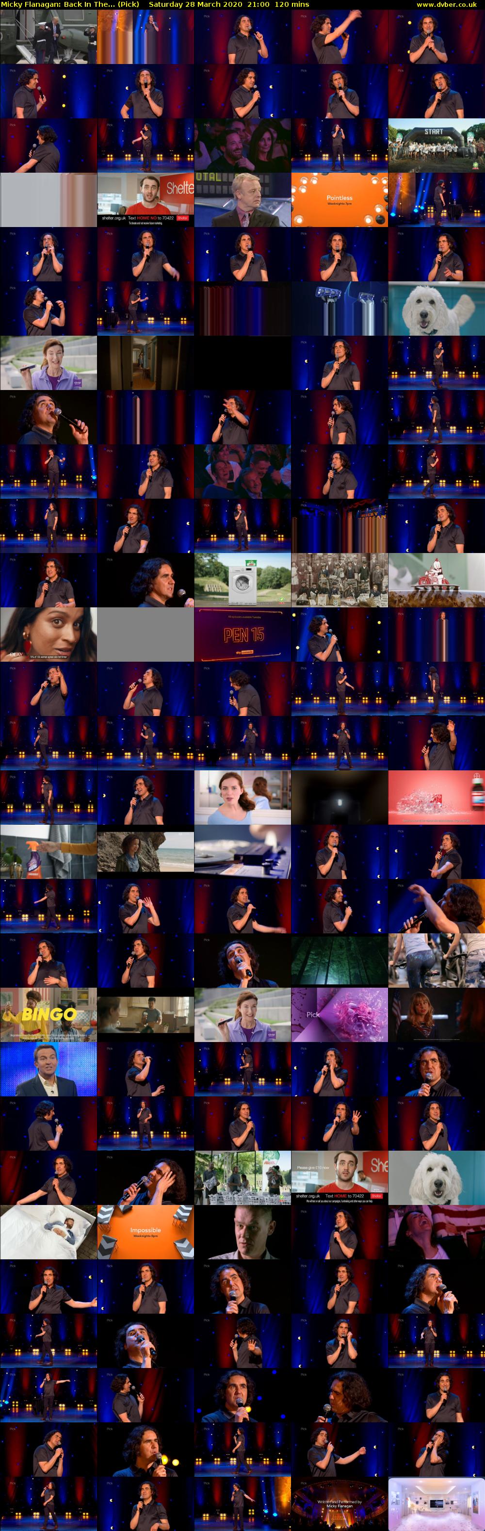 Micky Flanagan: Back In The... (Pick) Saturday 28 March 2020 21:00 - 23:00