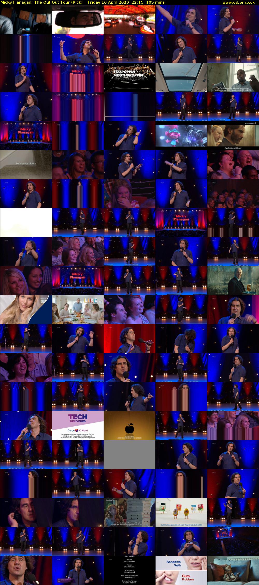 Micky Flanagan: The Out Out Tour (Pick) Friday 10 April 2020 22:15 - 00:00