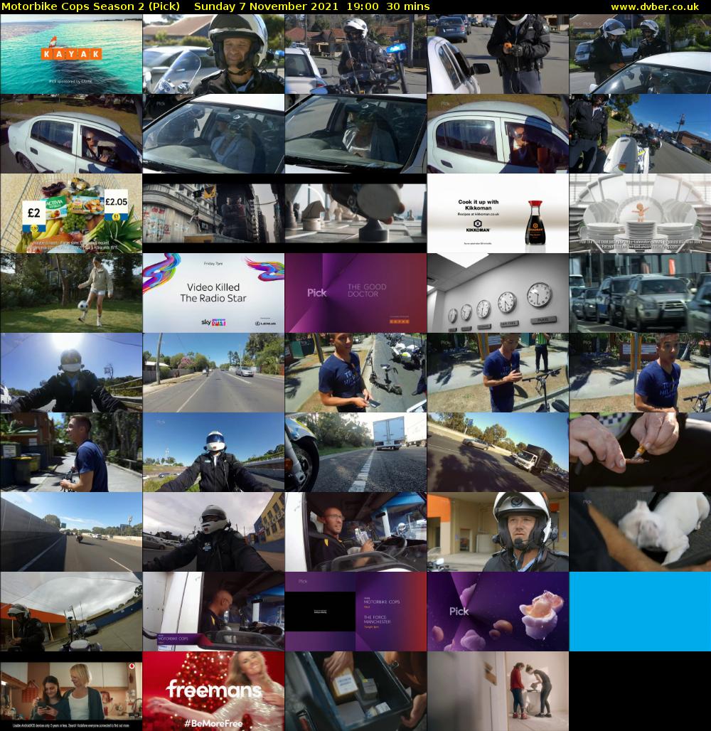 Motorbike Cops Season 2 (Pick) Sunday 7 November 2021 19:00 - 19:30