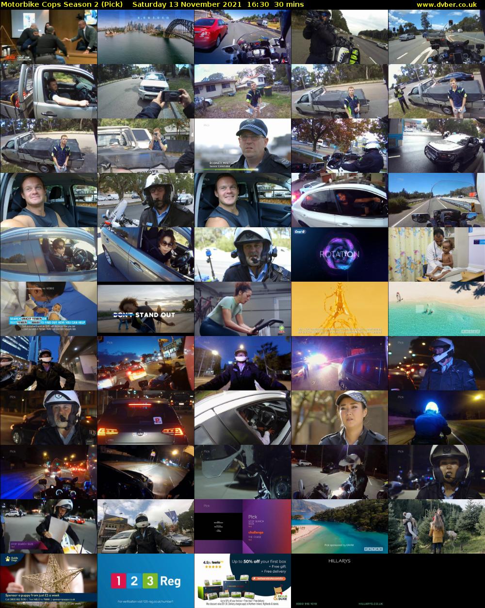 Motorbike Cops Season 2 (Pick) Saturday 13 November 2021 16:30 - 17:00