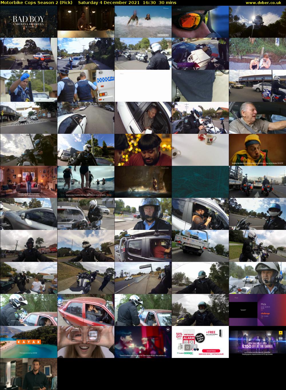Motorbike Cops Season 2 (Pick) Saturday 4 December 2021 16:30 - 17:00