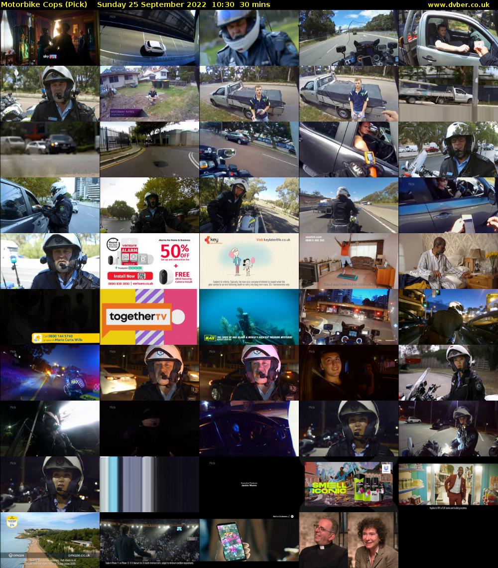 Motorbike Cops (Pick) Sunday 25 September 2022 10:30 - 11:00