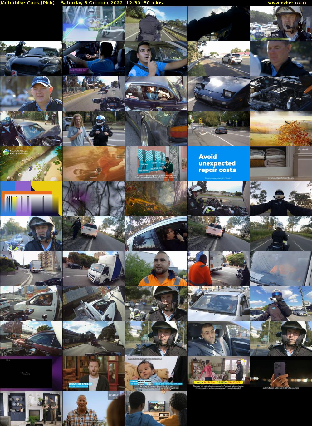 Motorbike Cops (Pick) Saturday 8 October 2022 12:30 - 13:00