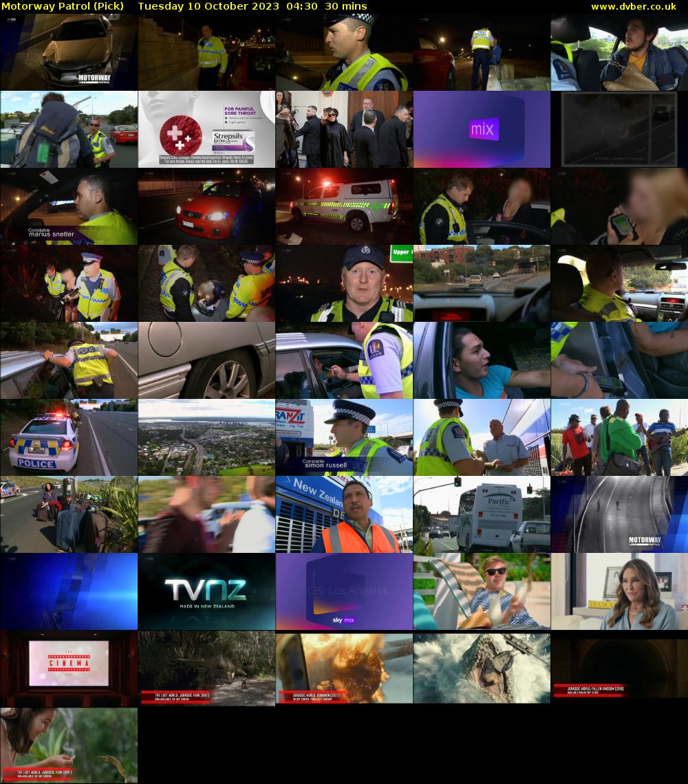 Motorway Patrol (Pick) Tuesday 10 October 2023 04:30 - 05:00