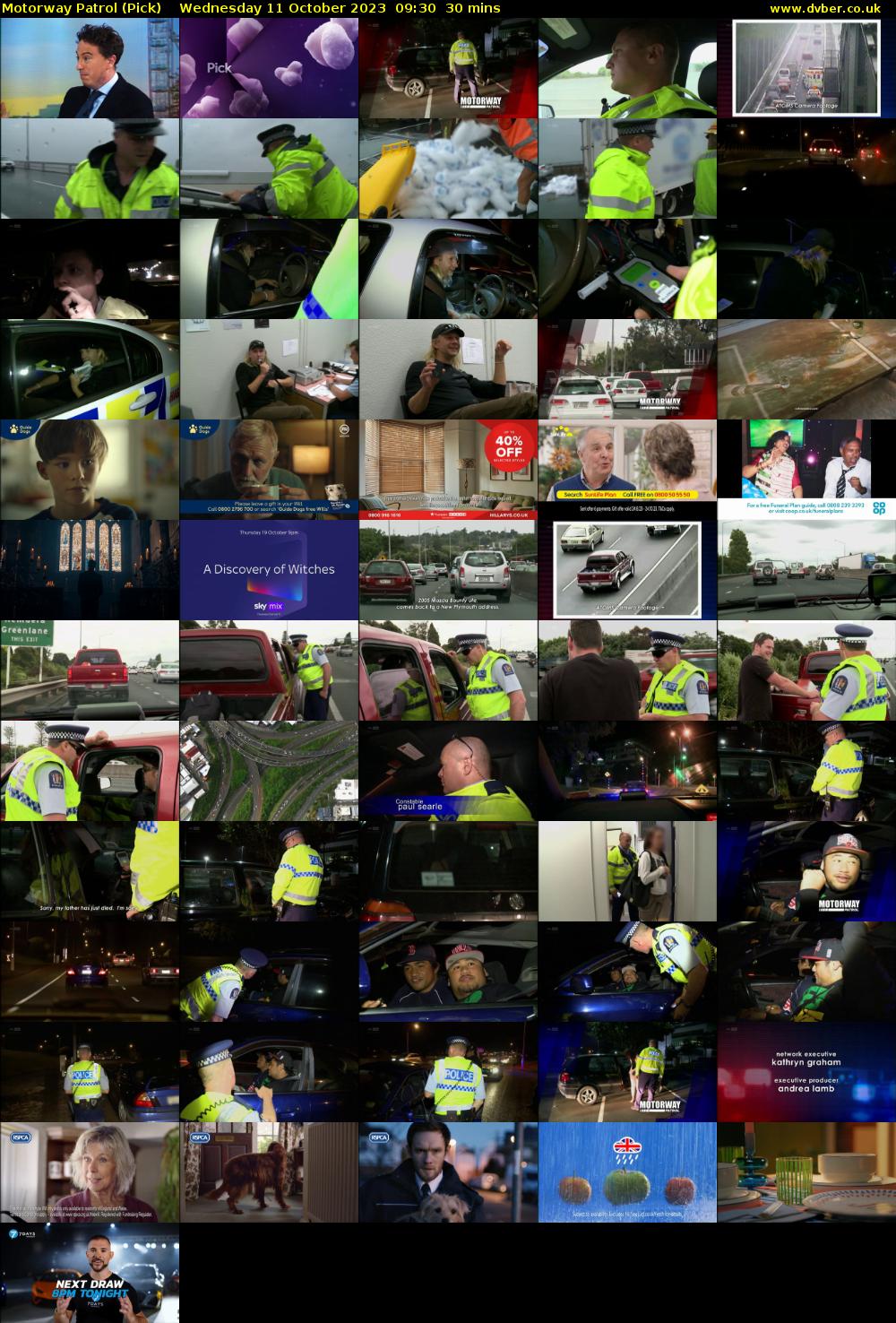 Motorway Patrol (Pick) Wednesday 11 October 2023 09:30 - 10:00