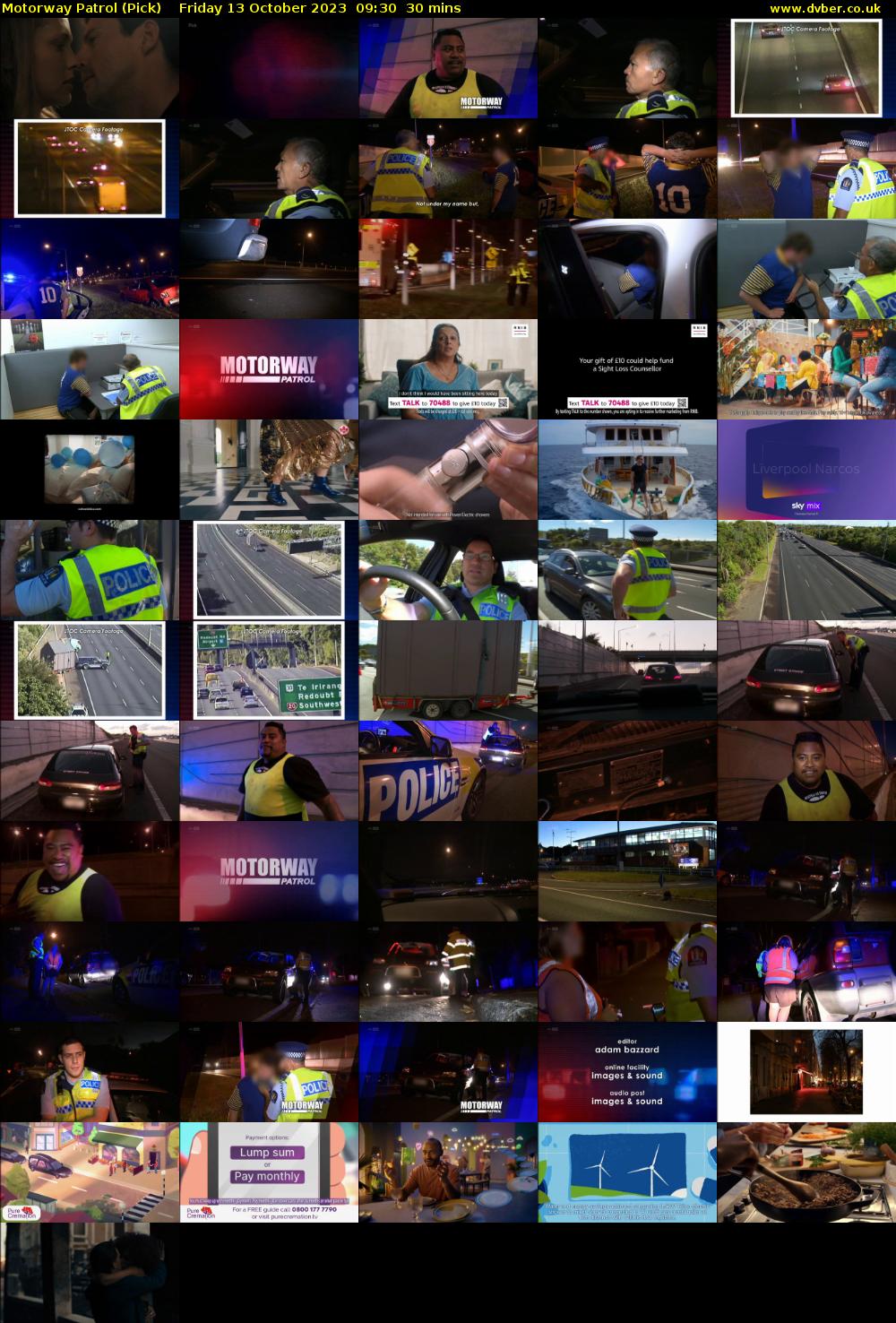 Motorway Patrol (Pick) Friday 13 October 2023 09:30 - 10:00