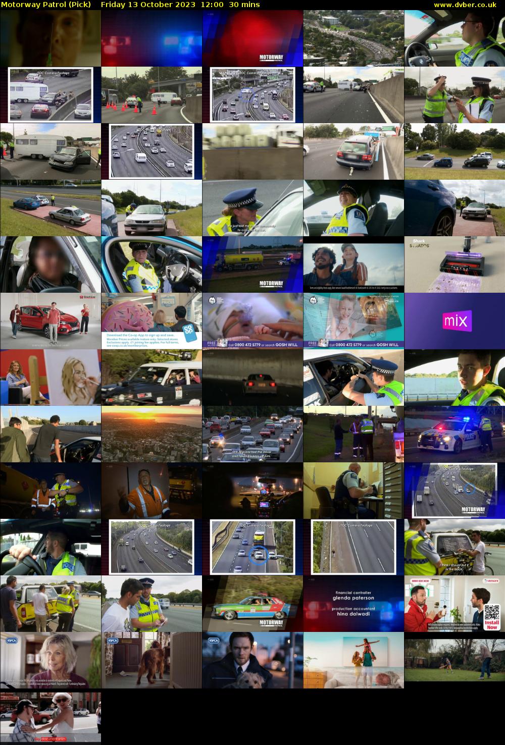 Motorway Patrol (Pick) Friday 13 October 2023 12:00 - 12:30