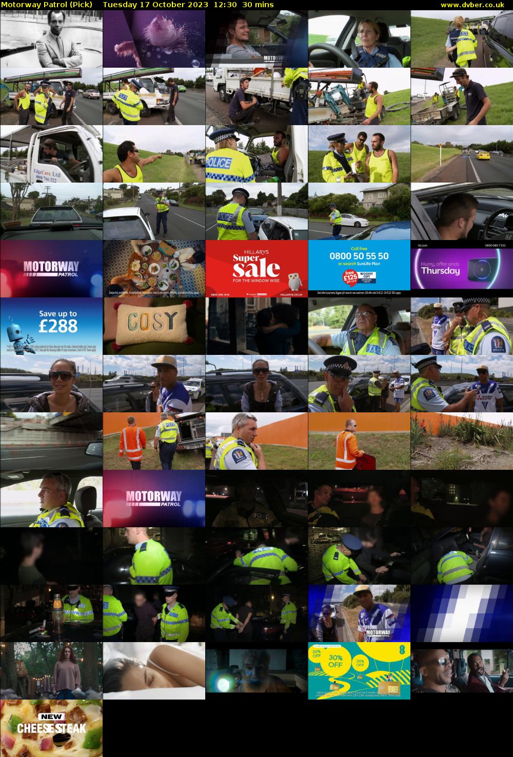 Motorway Patrol (Pick) Tuesday 17 October 2023 12:30 - 13:00