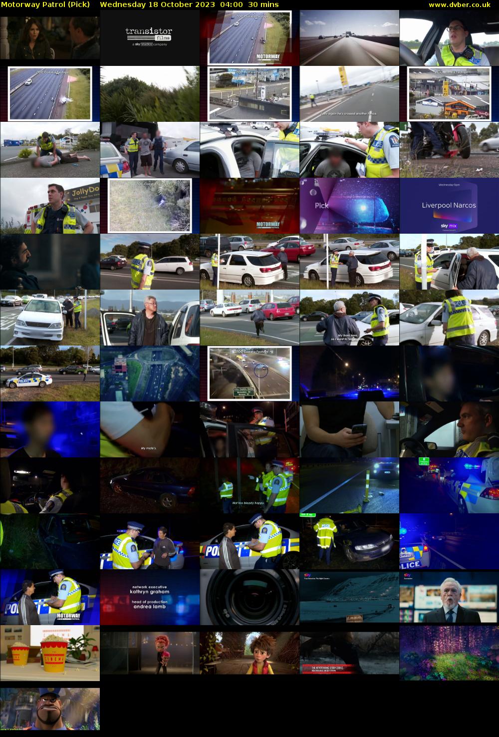 Motorway Patrol (Pick) Wednesday 18 October 2023 04:00 - 04:30