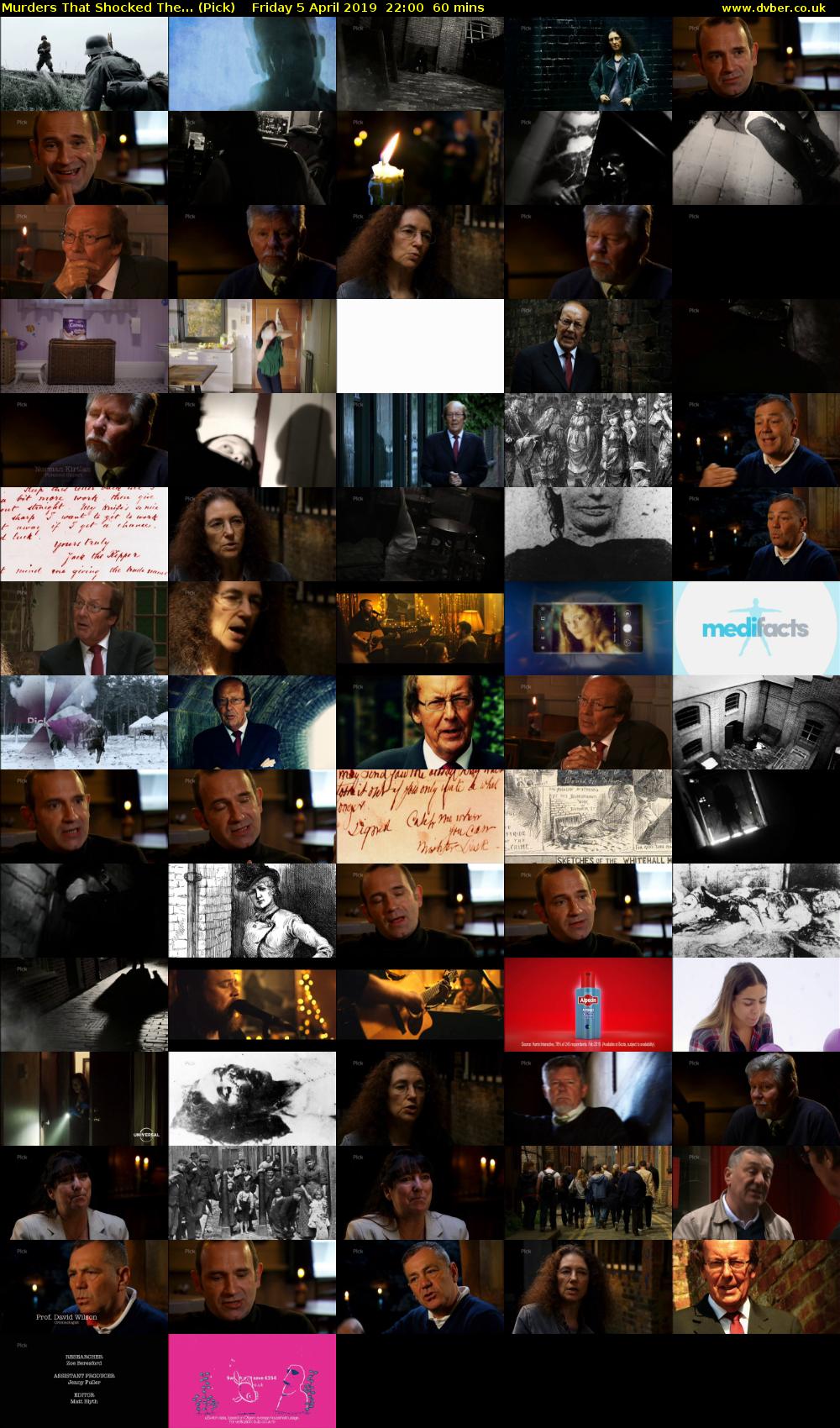 Murders That Shocked The... (Pick) Friday 5 April 2019 22:00 - 23:00